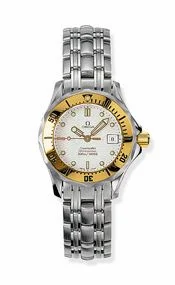 Omega Seamaster Diver 300M Quartz 28 Stainless Steel / Yellow Gold / White / Bracelet 2482.20.00 (24822000)